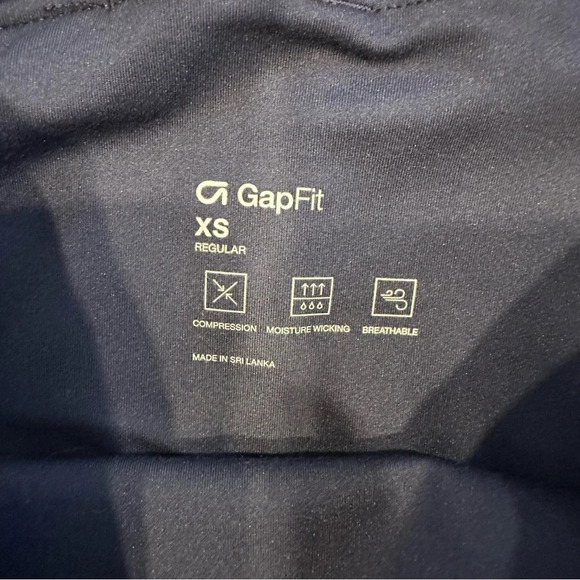 Gap Fit Sky High Rise Power Shine Leggings. XS. Navy. - Picture 2 of 8